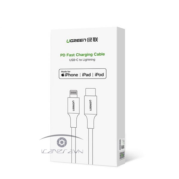 Ugreen 10493 – Cáp USB Type C to Lightning dài 1m chính hãng