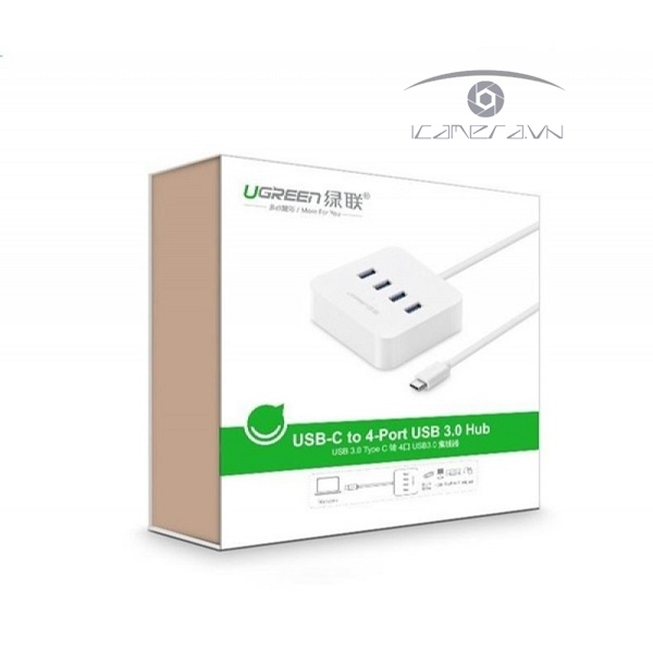 Bộ chia USB 3.1 Type C ra 4 cổng USB 3.0 Ugreen 30316