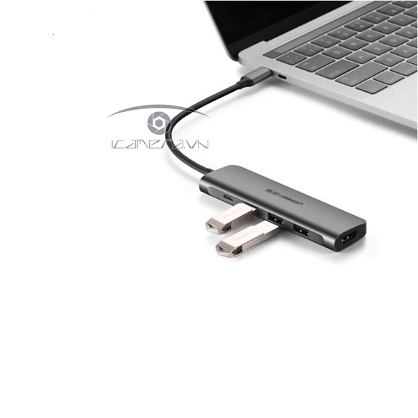 Cáp USB Type C to HDMI, Hub USB 3.0 cao cấp Ugreen 50209