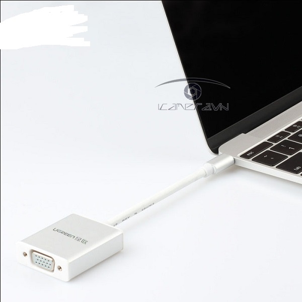 Cáp chuyển USB Type C to VGA Chính hãng Ugreen 50511 hỗ trợ Full HD