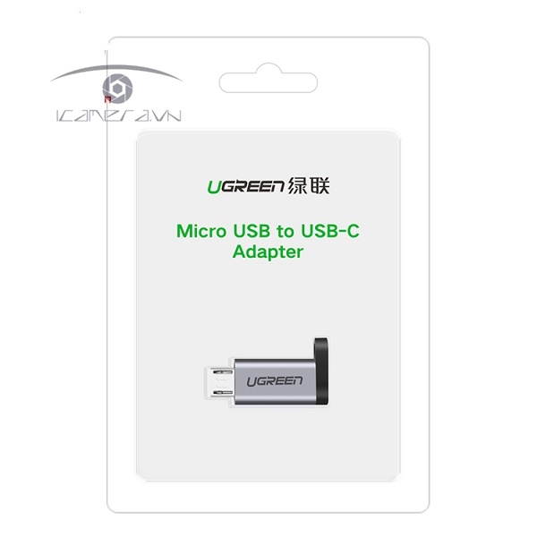 Đầu chuyển đổi Micro USB sang USB Type C Ugreen 50590 chính hãng