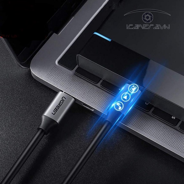 Ugreen 50751 – Cáp USB Type C 2 đầu dương dài 1,5m kết nối sạc, truyền dữ liệu