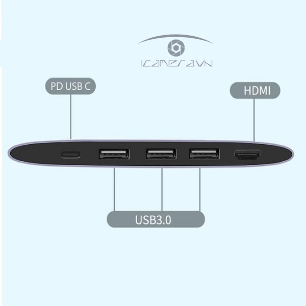 Bộ chuyển đa năng cáp USB Type C to HDMI, Hub USB 3.0 hỗ trợ sạc USB C 5 in 1 Ugreen 50990