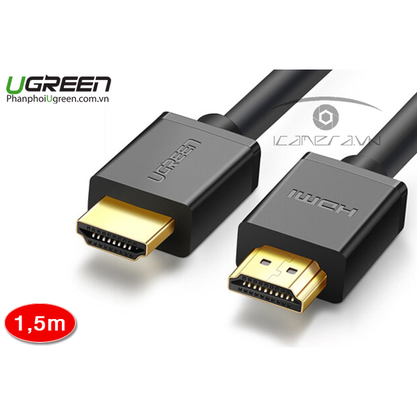 Cáp HDMI dài 1,5m Ugreen 60820 hỗ trợ 4K2K Full HD 1080