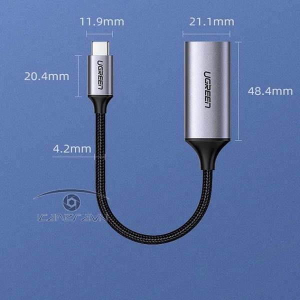 Cáp USB Type C to HDMI hỗ trợ 4K@60Hz chính hãng Ugreen 70444