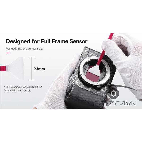 Ulanzi CO22 - Bộ tăm bông làm sạch cảm biến - Sensor Cleaning Swab Full Frame 24mm