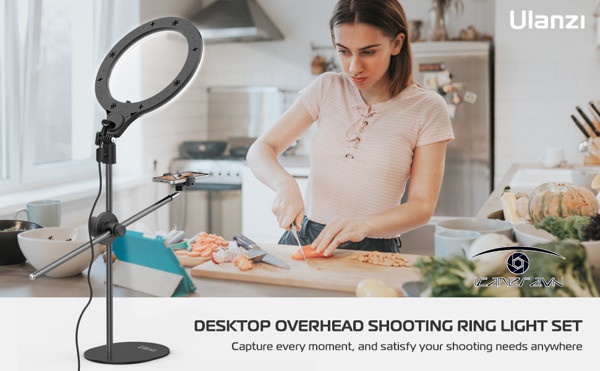 Ulanzi Desktop Overhead Shooting Bracket Ring Light Set