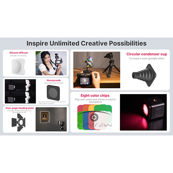 Ulanzi L2 - Đèn LED chống thấm nước Cute Lite