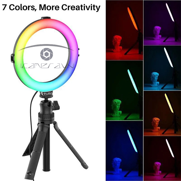 ULANZI VIJIM K9 RGB – Đèn LED đổi màu Ring Light Stand