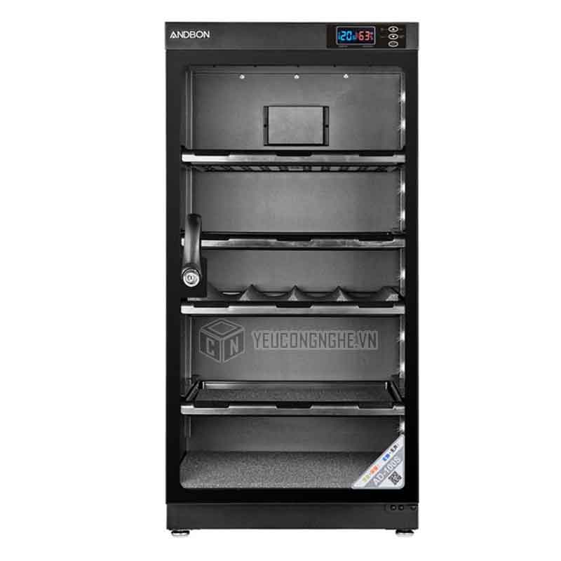 Tủ chống ẩm ANDBON AD-100s cho máy ảnh, máy quay chính hãng 100 lít
