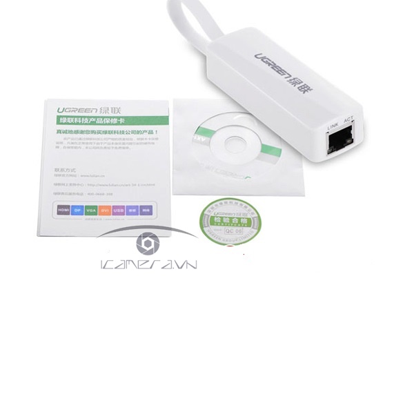  Ugreen UG-20268 USB 2.0 to Lan 10/100Mbps tốc độ cao chính hãng