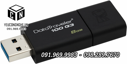 USB Kingston 8GB 3.0/2.0 chính hãng DataTraveler DT100G3