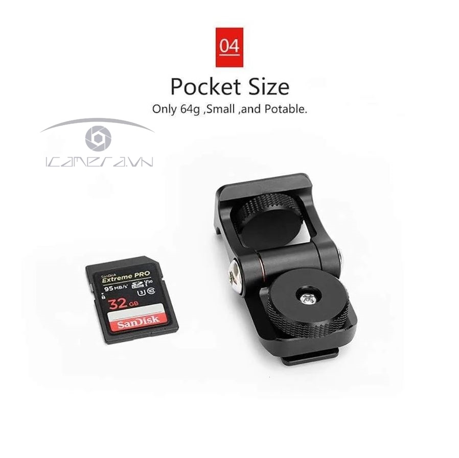 Gá gài thiết bị gắn đế hotshoe máy ảnh UUrig R007 Ulanzi