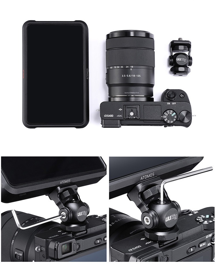 UUrig R015 Ulanzi - Khớp nối màn hình monitor lên máy ảnh (4)