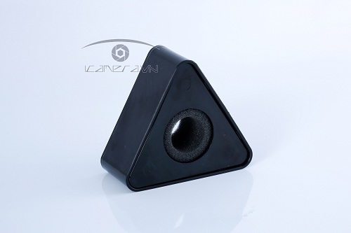 Logo cho mic phỏng vấn truyền hình nhựa tam giác