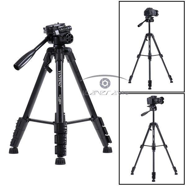 Tripod máy ảnh, máy quay chuyên nghiệp cao 1.45m Yunteng VCT-690 RM