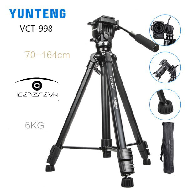 Chân máy ảnh Tripod Yunteng VCT-998