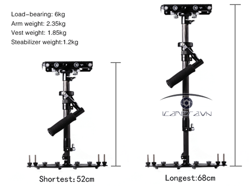 Thiết bị trợ lực máy quay áo giáp, tay trợ lực Vest Arm Steadicam chính hãng Wieldy HD-2600