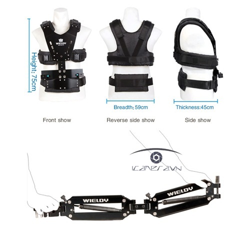 Thiết bị trợ lực máy quay áo giáp, tay trợ lực Vest Arm Steadicam chính hãng Wieldy HD-2600