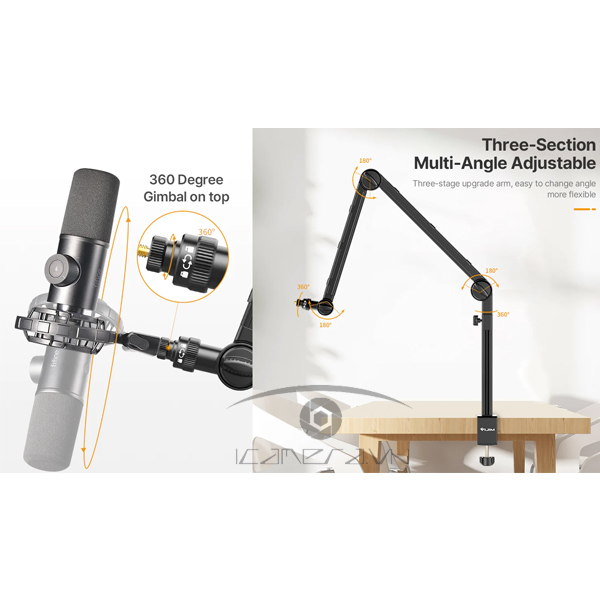 Vijim LS24 Boom arm - Thanh kẹp cạnh bàn dành cho điện thoại