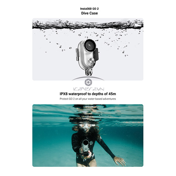 Vỏ chống nước cho Insta360 GO 2 - Dive Case 