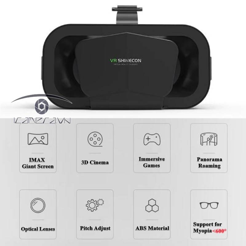 Kính thực tế ảo VR Shinecon G10 xem phim 3D cho điện thoại