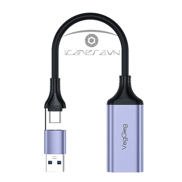 USB ghi hình live streaming HDMI chuẩn full HD 1080P@60Hz VEGGIEG V-Z632