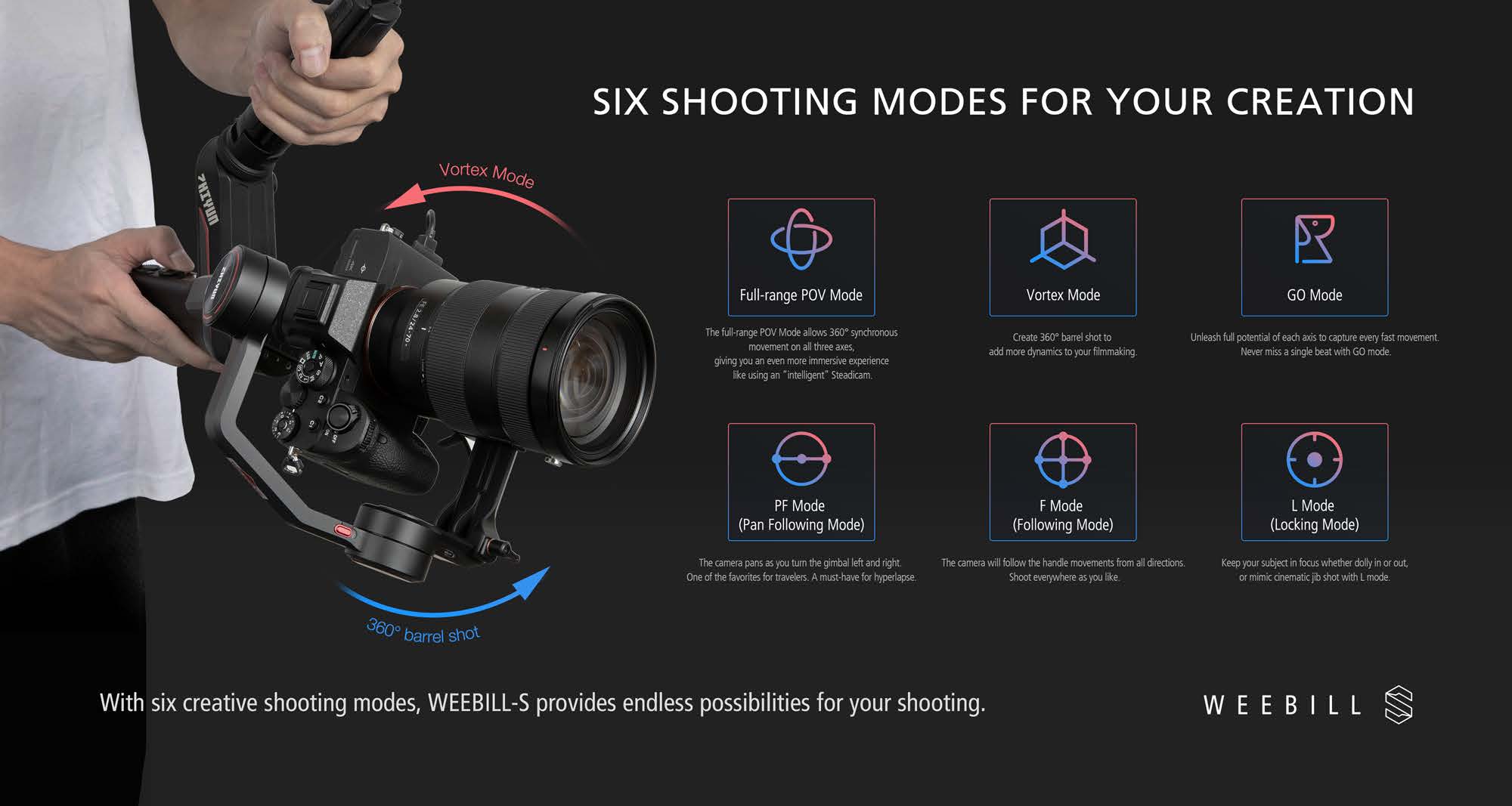 Gimbal chống rung Zhiyun Weebill-S
