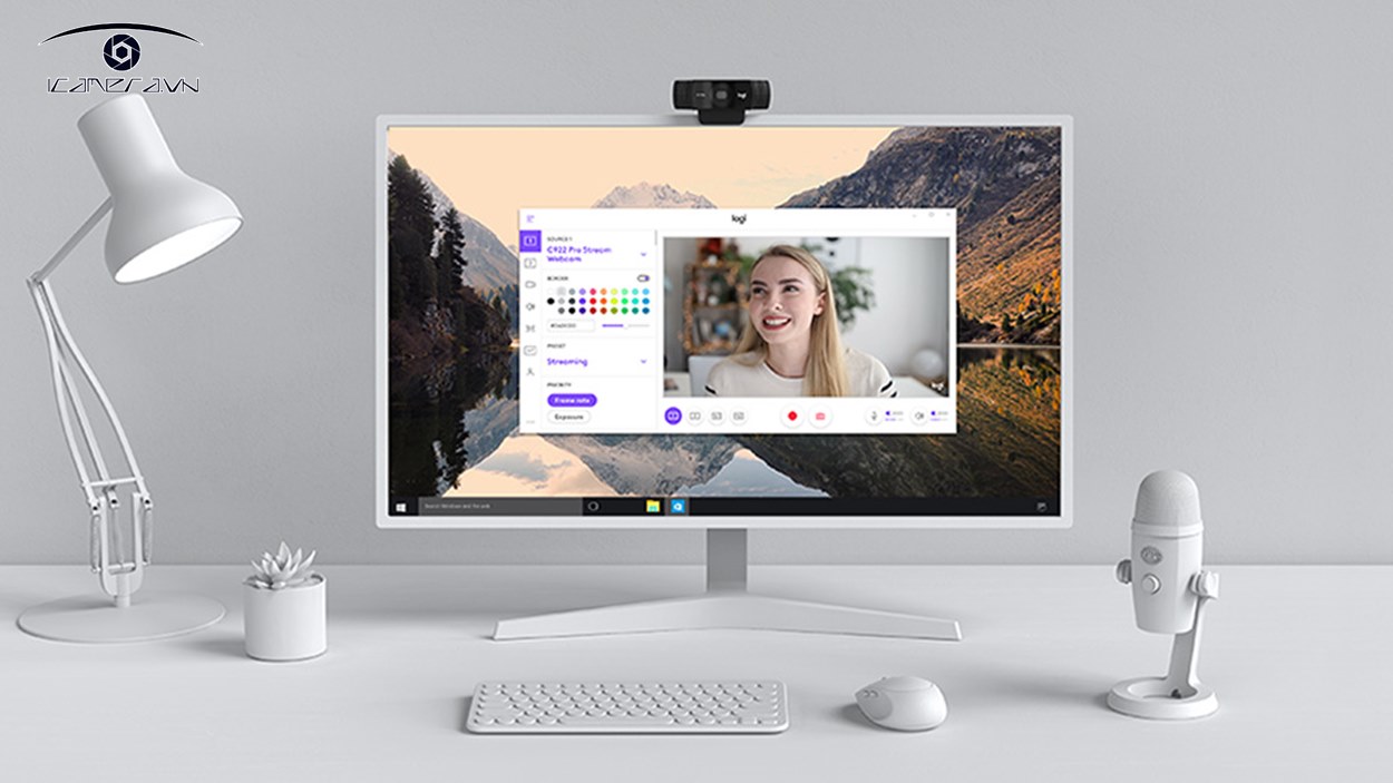 Webcam Logitech HD Webcam C922 học online, chat zoom SẴN HÀNG Ở HÀ NỘI GIÁ RẺ