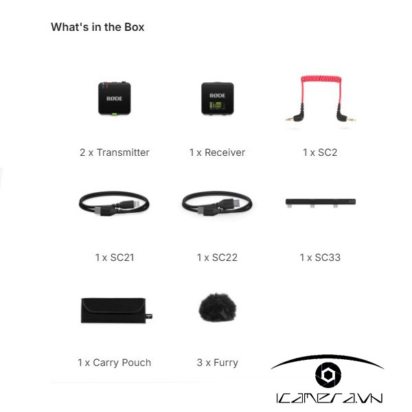 Micro không dây Rode Wireless Go (Gen 3)