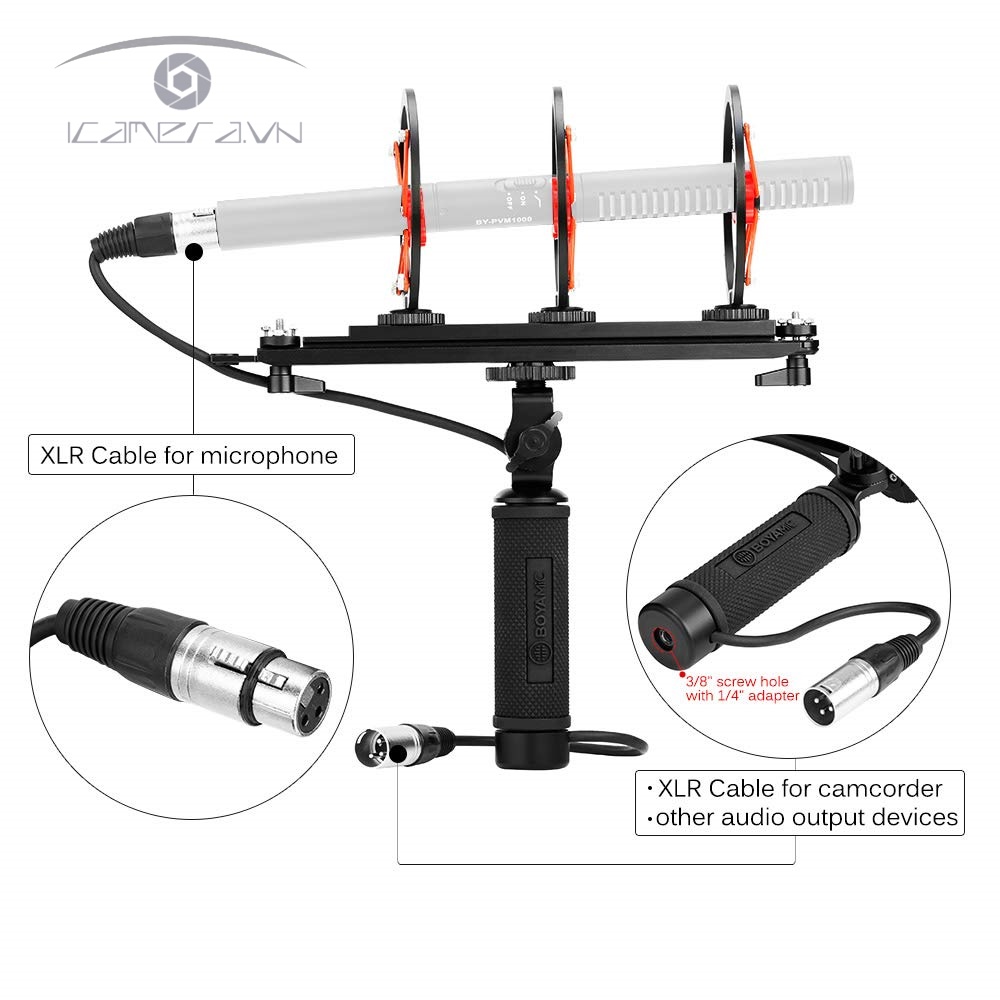 Bộ giá đỡ lọc gió mic Boya BY-WS1000