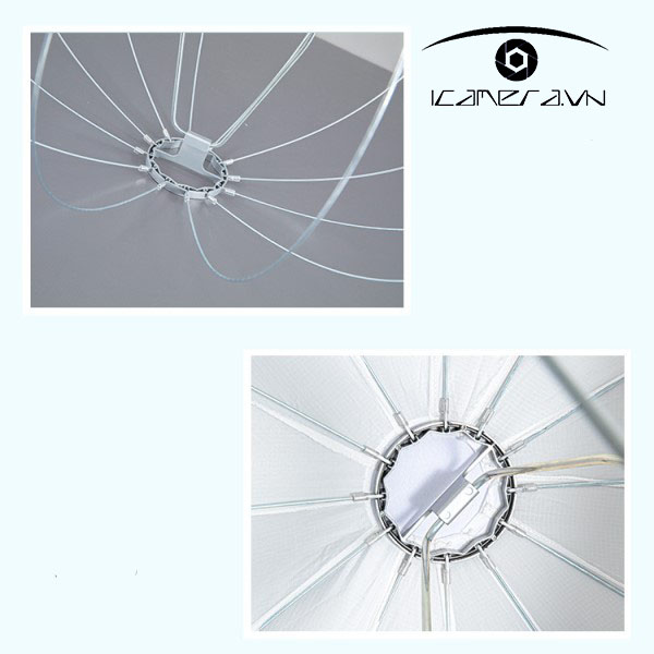 Softbox hình cầu 65cm XL65 khung hợp kim cao cấp