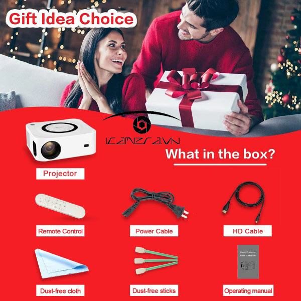 Máy chiếu mini Y9S hệ điều hành Android độ phân giải Full HD 1080P