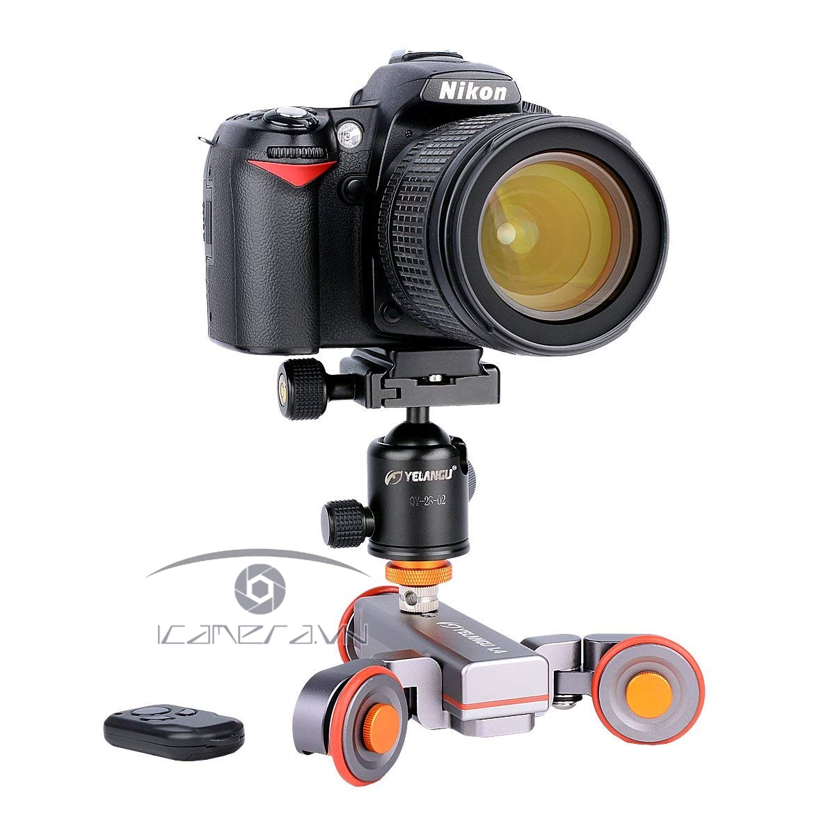 Dolly điện Yelangu L4 kèm điều khiển từ xa hỗ trợ quay phim timelapse
