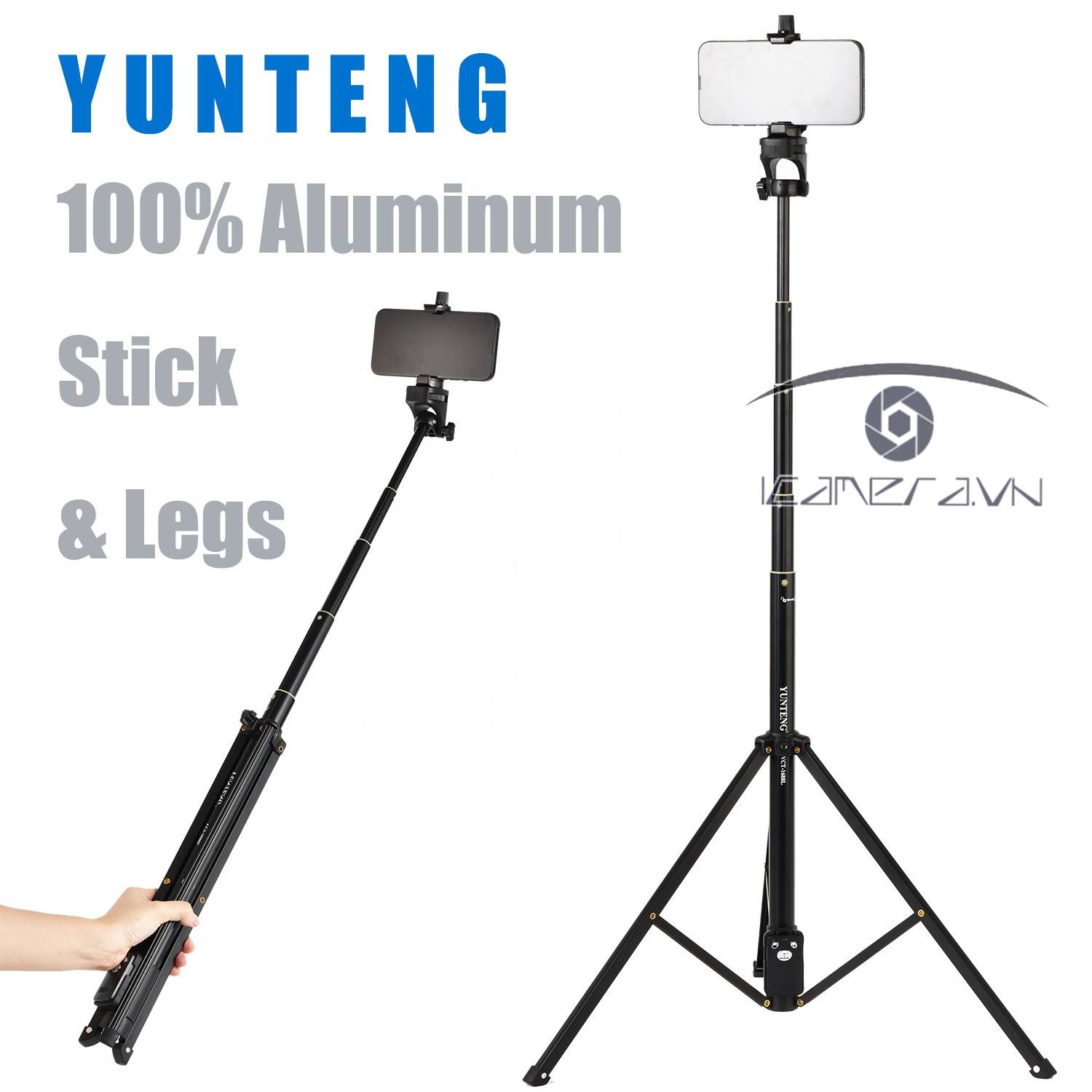 Gậy chụp ảnh 2 trong 1 Yunteng VCT-1688L