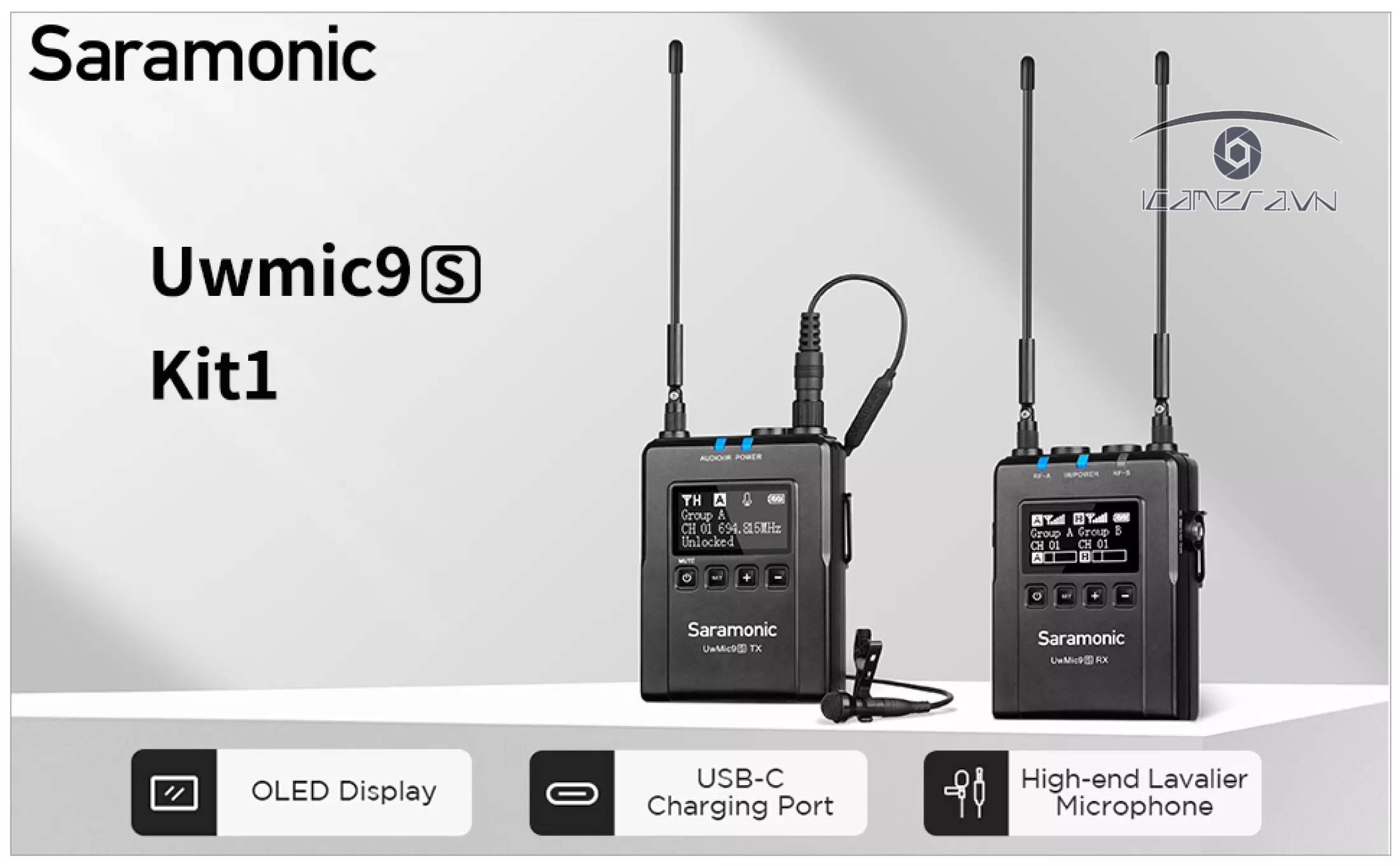 Mic thu âm Saramonic Uwmic9S Kit1