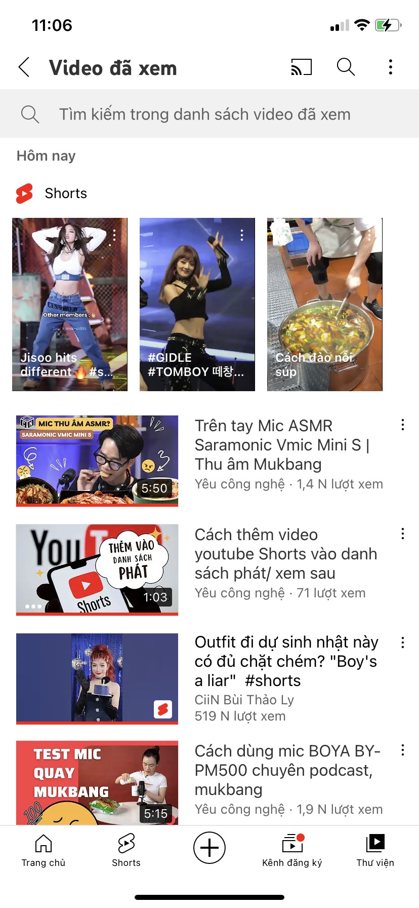 Cách thêm video youtube Shorts vào danh sách phát/ xem sau