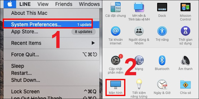 Cách kết nối MacBook với máy chiếu không dây & có dây