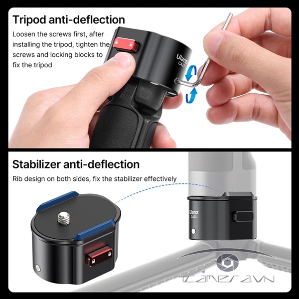 ULANZI CA23 / CA24 - Ngàm Tháo Lắp Nhanh Dành Cho Gimbal DJI RS 2 / RS 3 / RS 3 Pro / DJI RS3 Mini