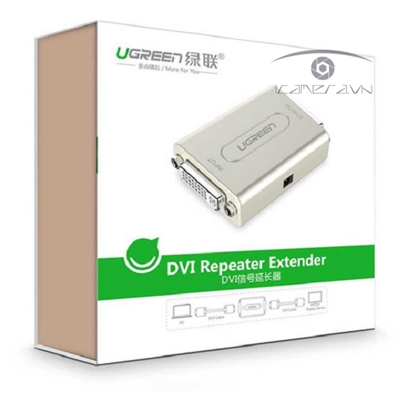 Bộ khuyếch đại DVI to DVI 60m Ugreen 40266 hỗ trợ Full HD 1080p