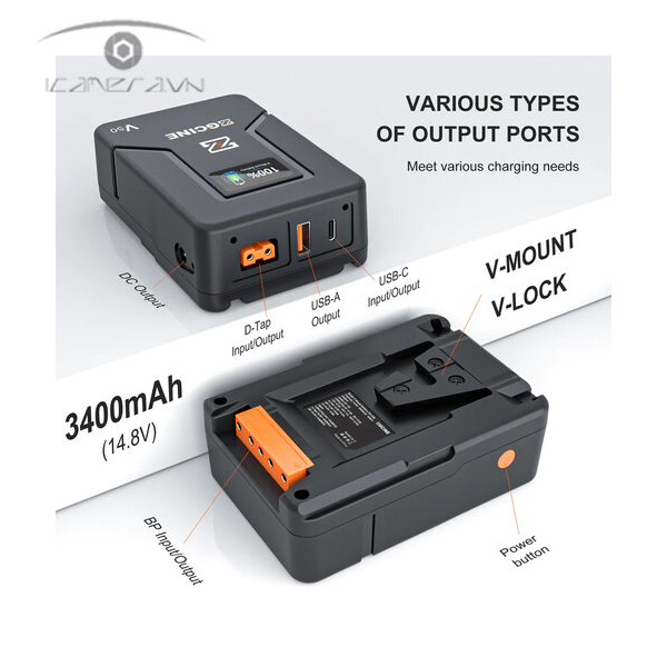 ZGCINE ZG-V50 50Wh Pocket-Size V-Mount Battery