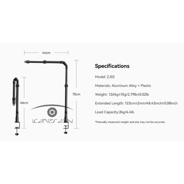 Giá đỡ kẹp bàn cho máy ảnh Ulanzi ZJ02