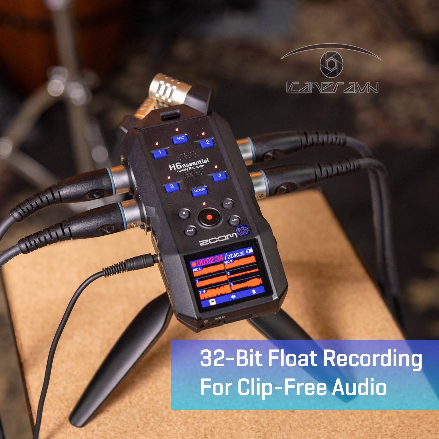 Máy ghi âm Zoom H6essential 6-Track 32-Bit Float