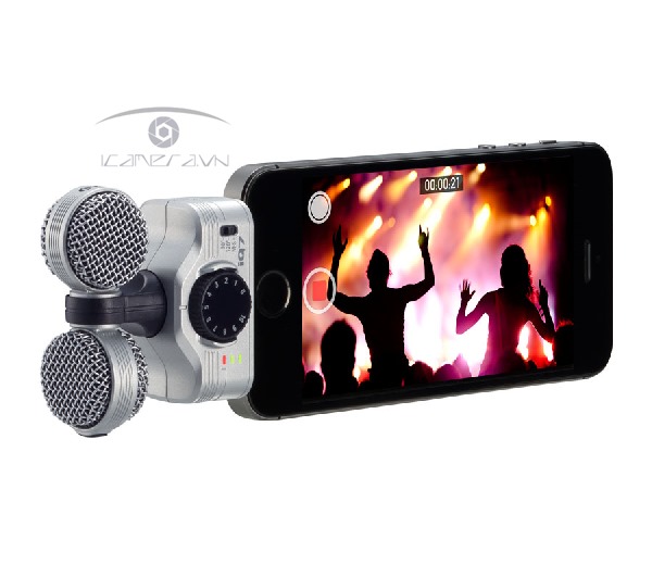Micro thu âm iQ7 Zoom đa hướng dùng cho smartphone iPhone iPad Lightning