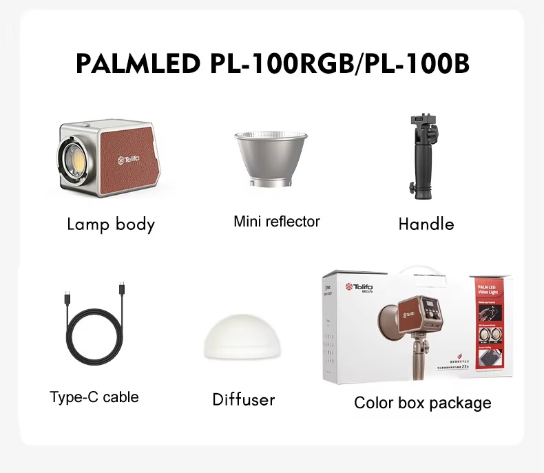 Đèn Led Tolifo PL-100RGB Video Light quay phim