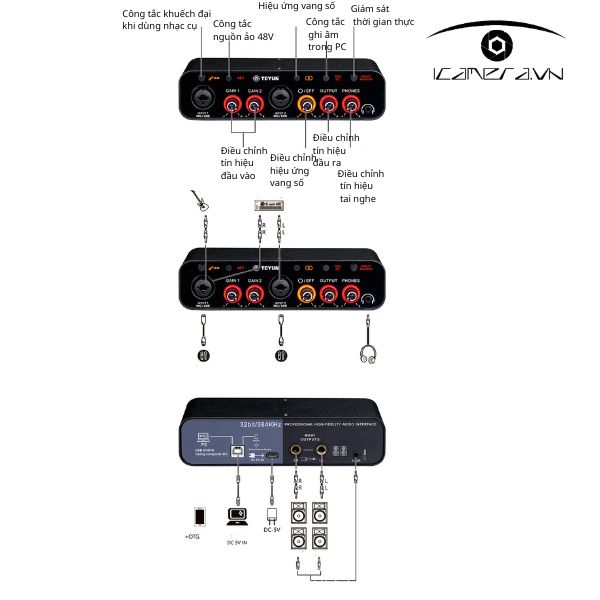 SoundCard thu âm Teyun Q-26
