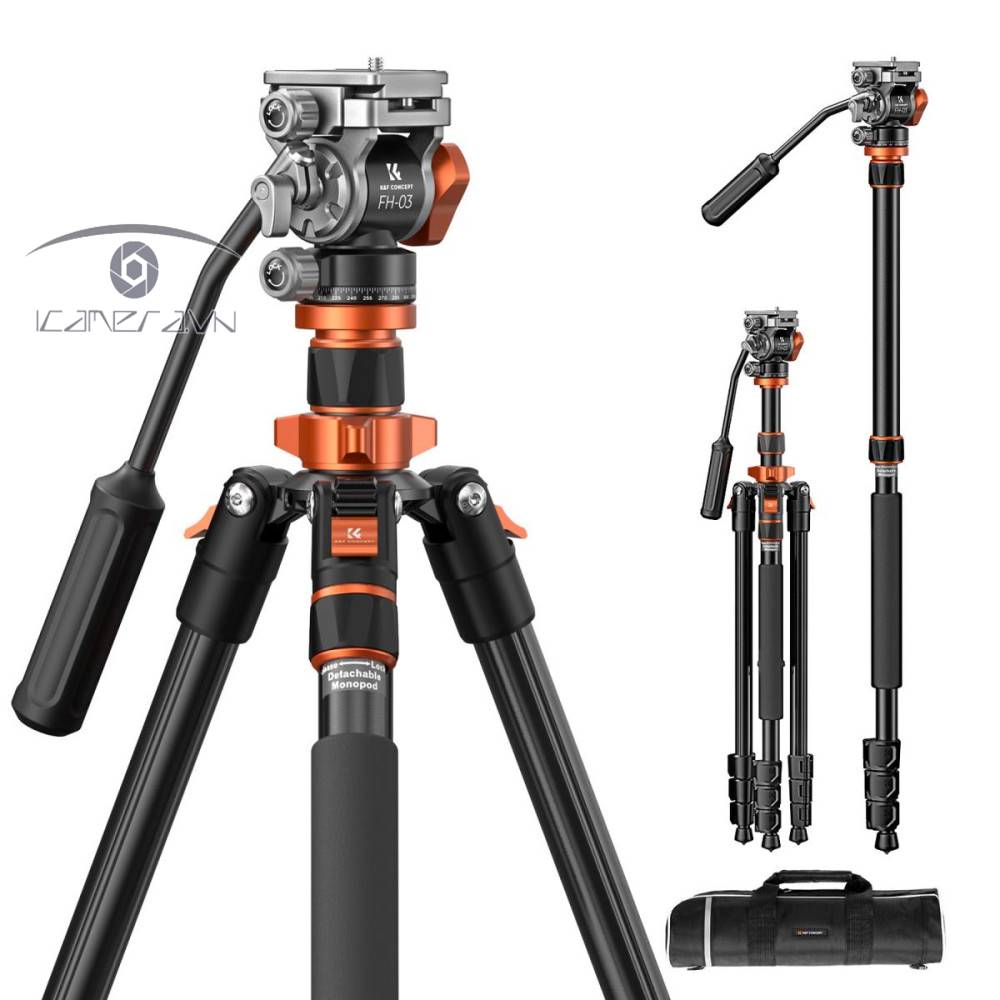 Chân máy ảnh K&Fconcept K234A7+FH-03 - KF09.136