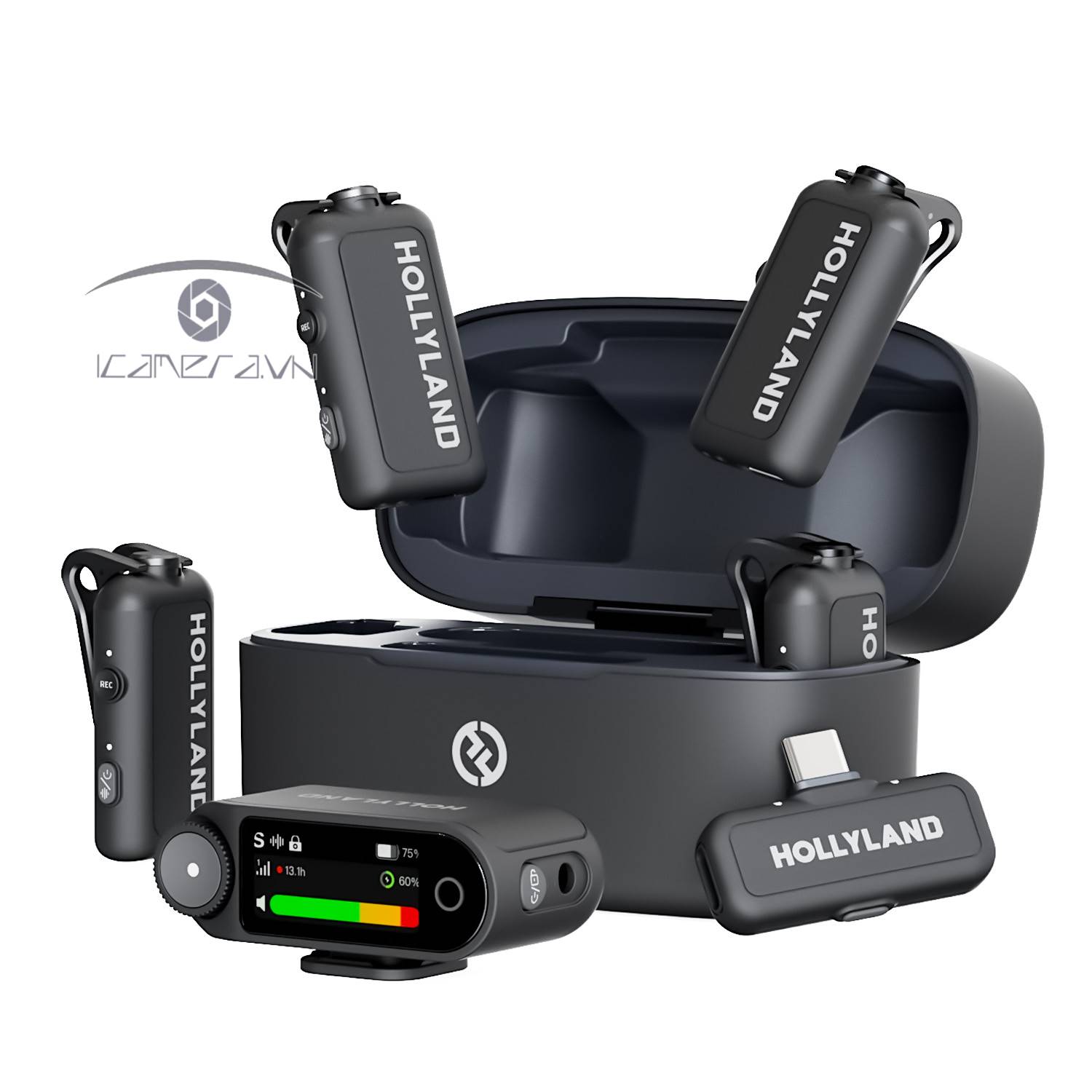 Bộ Micro không dây Hollyland LARK MAX 2 Combo 4 người nói