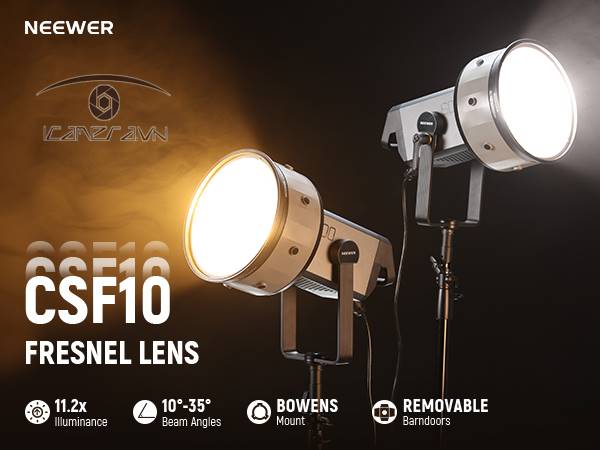Ống kính Fresnel NEEWER CSF10 10" với góc chùm tia 10-35°