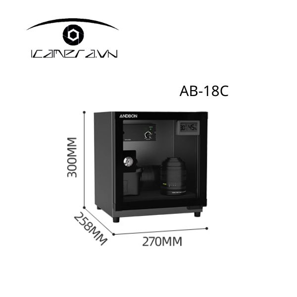 Tủ chống ẩm ANDBON AB-18C chính hãng 18 lít